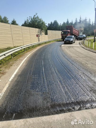 Асфальтирование укладка асфальтовой крошки