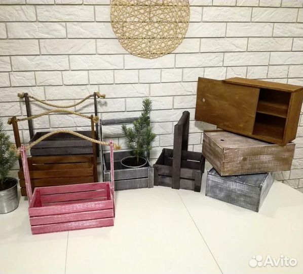 Боксы, ящики, пеналы для подарков из дерева