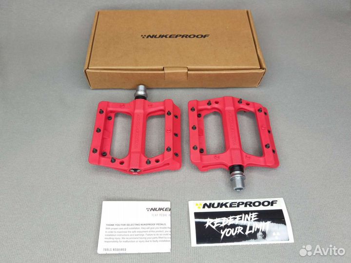 Новые педали Nukeproof Electron EVO (Red)