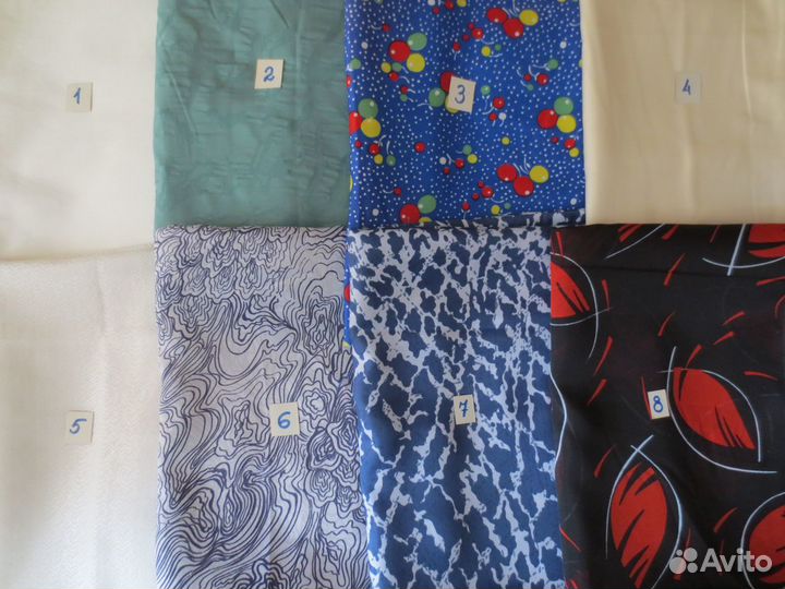 Ткани, лоскуты, отрезы разные