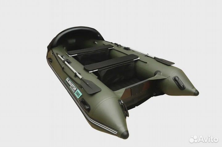 Лодка пвх Нднд Gladiator E380 Pro зеленая