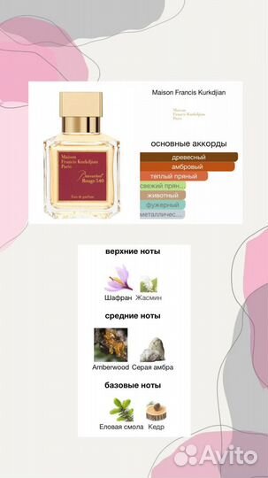 Духи парфюм baccarat rouge 540