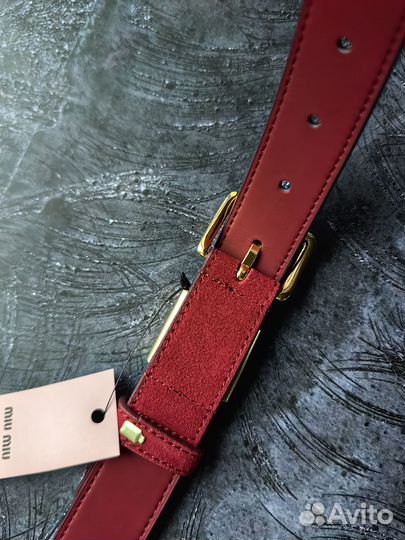 Ремень Miu Miu Красный Женский