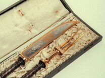 Набор для охотника XIX век Бельгия серебро позолоч