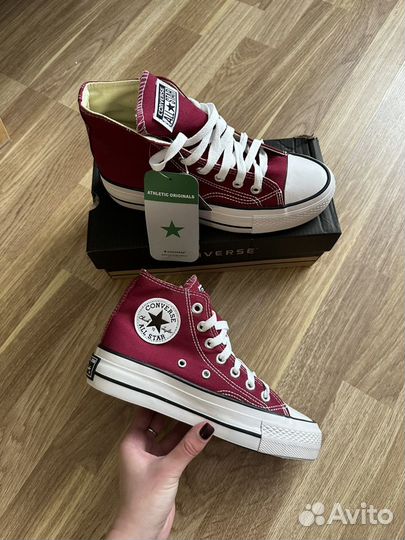 Кеды converse черный, бордовый (36-41)