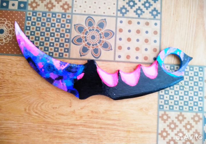 Продам нож керамбит purple camo