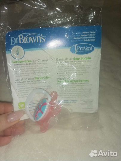 Соска пустышка силиконовая 0-6 мес Dr. Browns