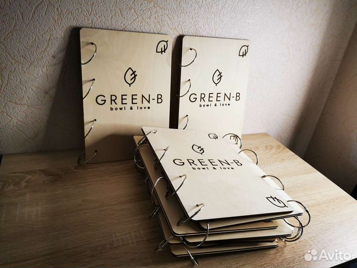 Обложка деревянная для меню