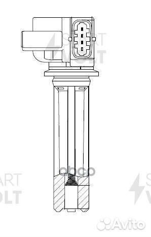 Катушка зажигания для а/м saab 9-3 (02) /Opel V