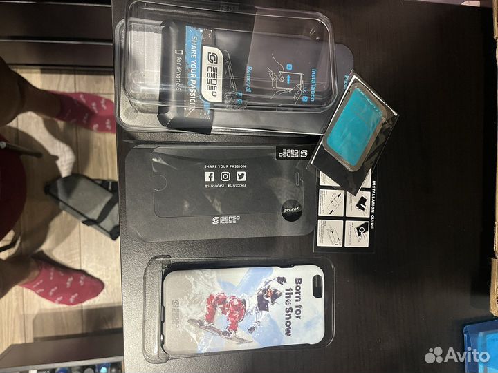 Чехол на iPhone 6 s + защитное стекло