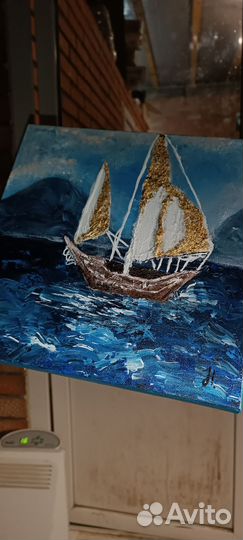 Картина акрилом на холсте