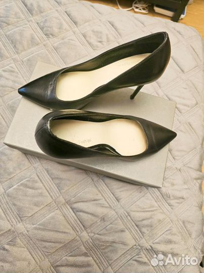 Туфли женские 38 размер натуральная кожа черные