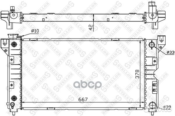 10-25283-SX радиатор системы охлаждения Chrysl