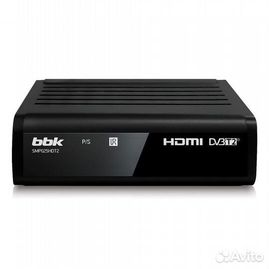 Ресивер тв-тюнер BBK SMP025HDT2 (DVB-T2) чер