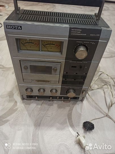 Кассетный магнитофон нота СССР