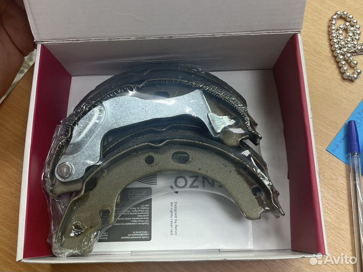 Колодки тормозные барабанные RZ122