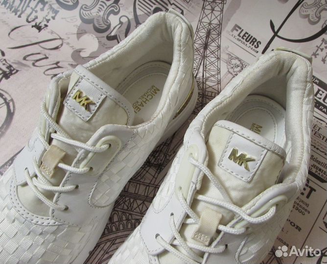 Michael Kors US-8M/р.38,5-39 Кроссовки Холст+Кожа