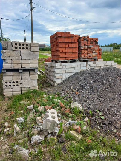 Кирпич, блоки бу и новый