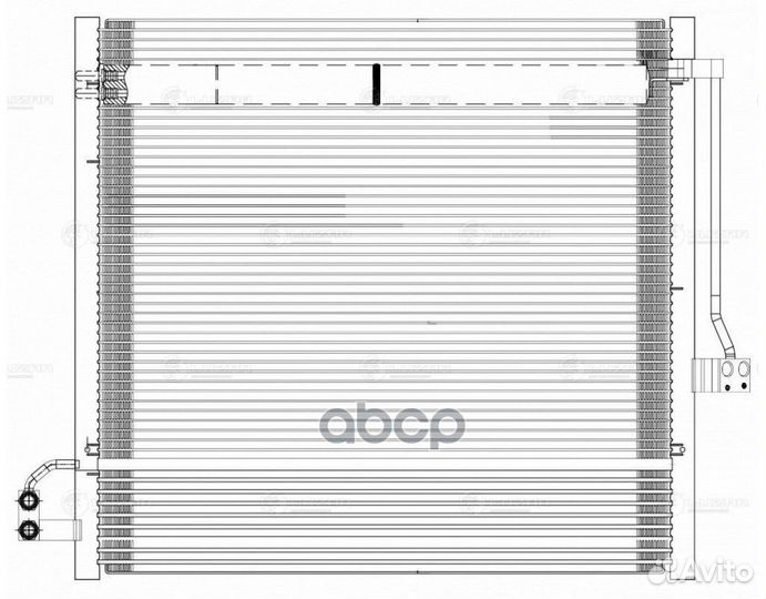 Радиатор кондиц. для а/м Mercedes-Benz ML (W166