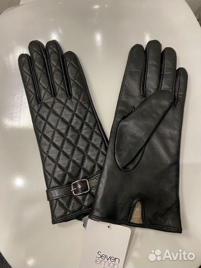 Перчатки женские кожаные новые