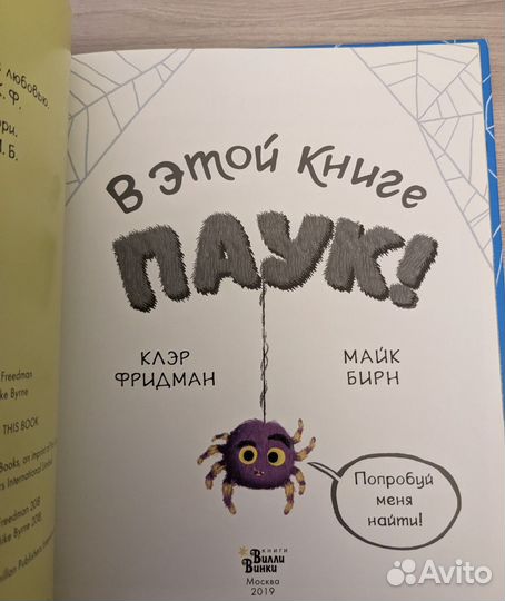 В этой книге паук