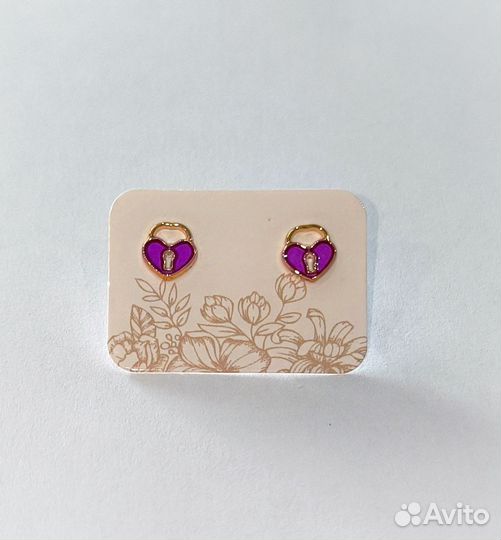 Серьги бижутерия, гвоздики