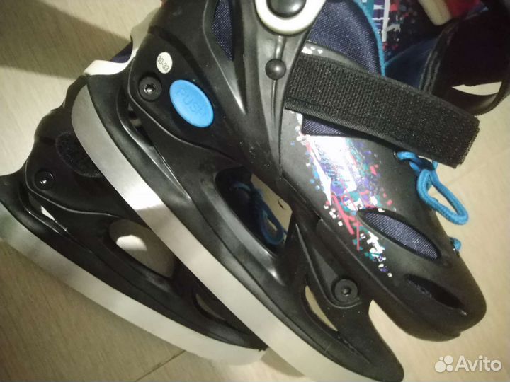 Коньки раздвижные 30 - 33 в идеале