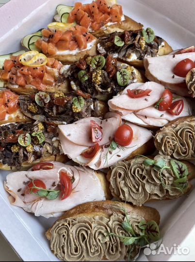 Фуршет кейтеринг гастробоксы