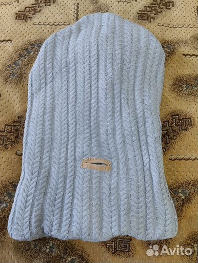 Конверт вязаный теплый