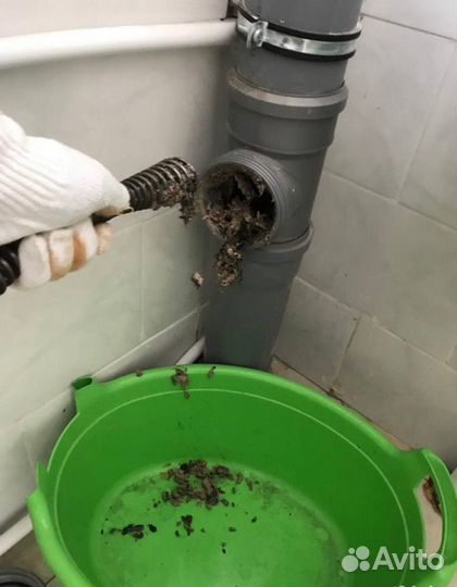 Прочистка засора Прочистка труб канализации