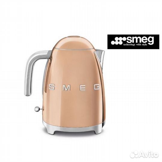 Чайник Smeg KLF03rgeu Розовое золото Италия