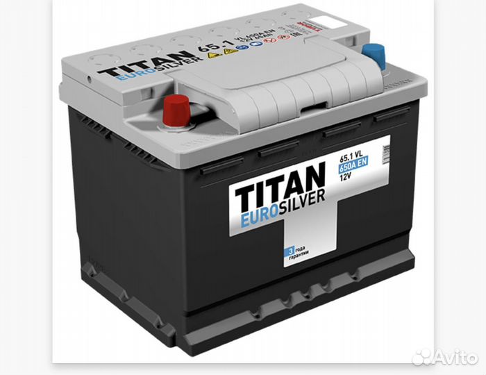 Аккумулятор Титан Titan Eurosilver 65 Ач