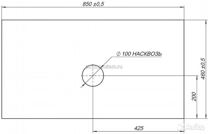 Allen Brau Infinity 1.21011.G Столешница для мебели, графит