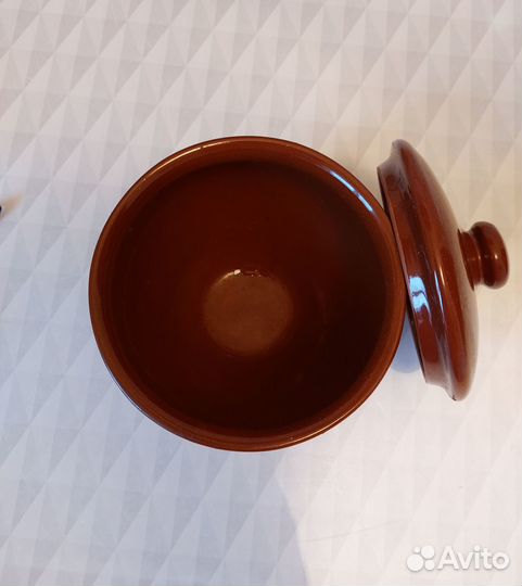 Горшочки для запекания 3 шт. с ухватом