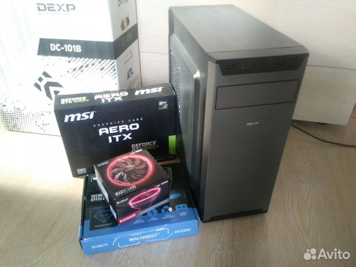 Игровой пк 24 ядра, 32Gb, SSD, GTX1050Ti 4Gb