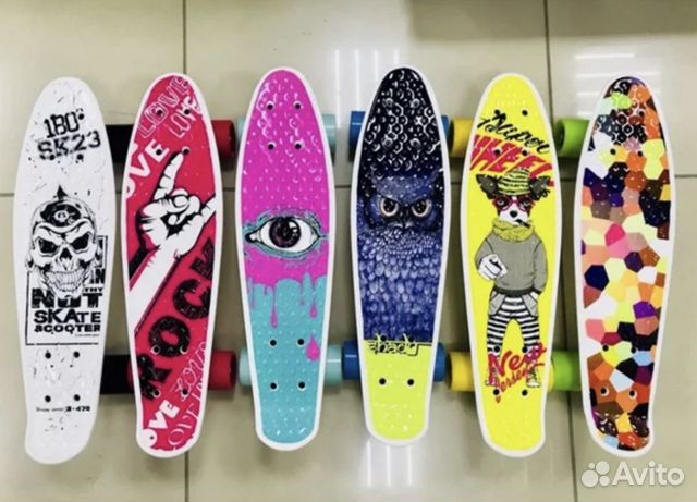 Пенни борд Скейт. 56 см,принтованный 55 х 15см