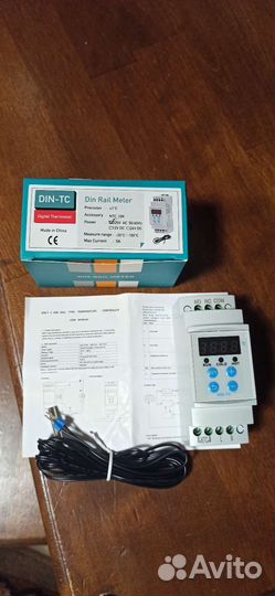 Терморегулятор Термореле на Din рейку 220 вольт