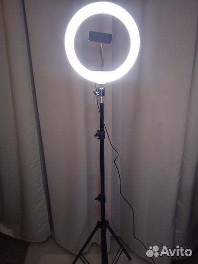 Кольцевая лампа для селфи 25 см + штатив 2 метра