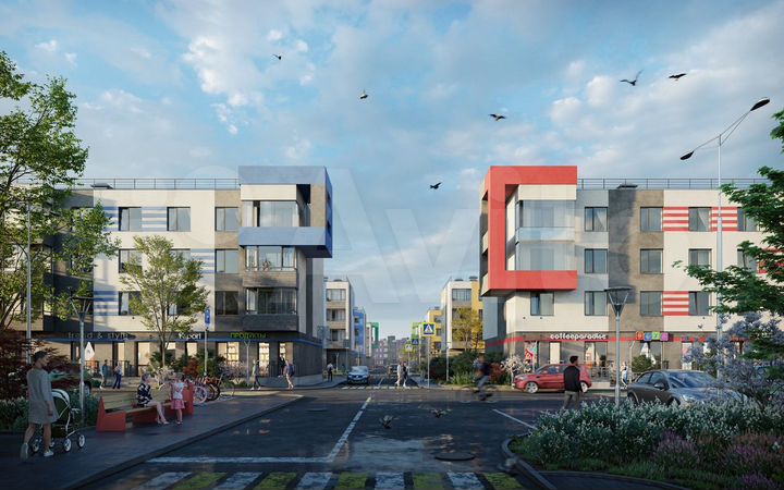 2-к. квартира, 61,6 м², 4/4 эт.