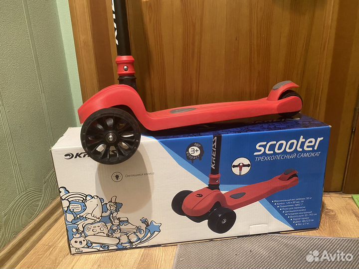 Самокат трехколесный Kreiss