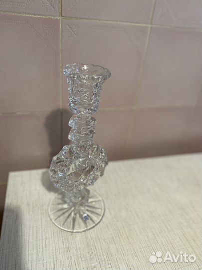 Подсвечник хрустальный СССР