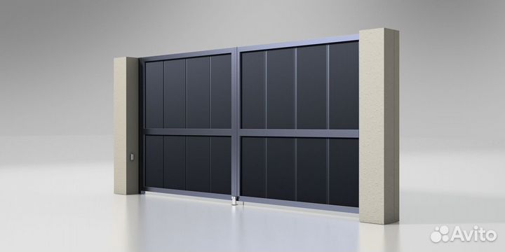 Въездные ворота распашные Alutech 2650x2250 мм