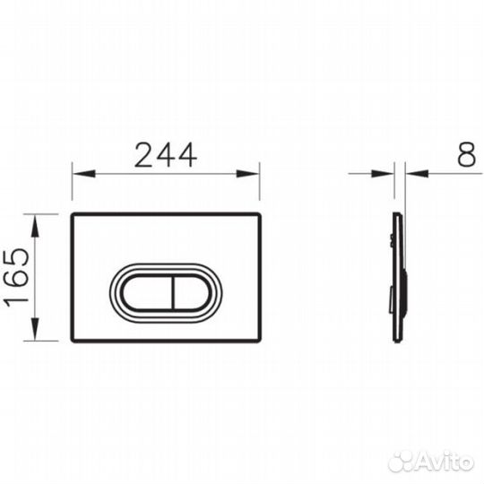 Кнопка смыва VitrA Loop O 740-0580