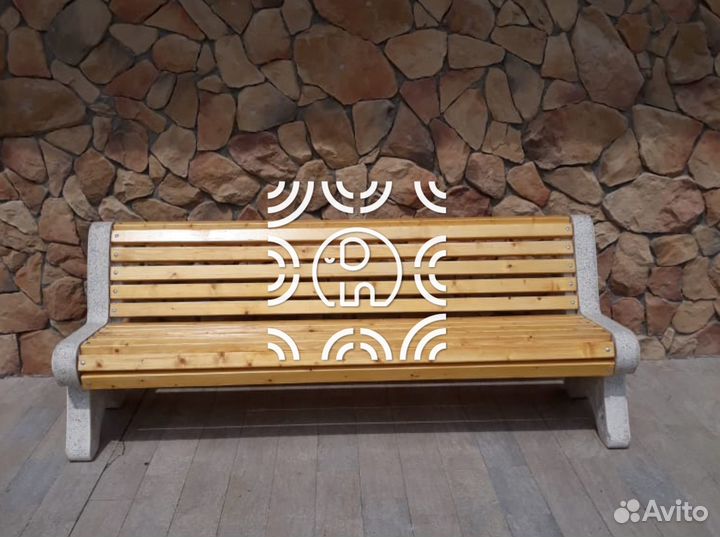 Лавки из бетона классик от производства