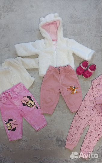 Вещи пакетом на девочку 80