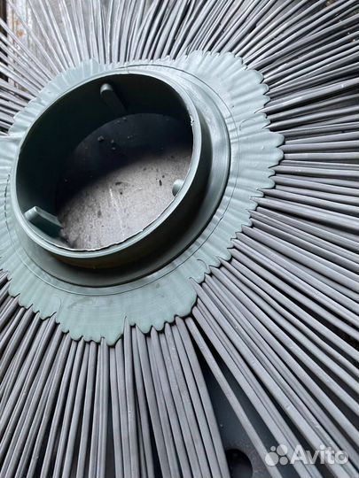 Диск щеточный D120х550мм без проставки (полипропилен вторичный) серый 3-фиксатора в Железнодорожном