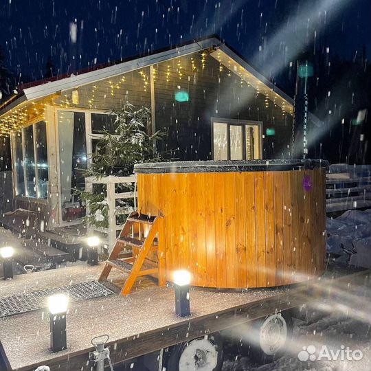 Купель уличная с подогревом на 3 человека