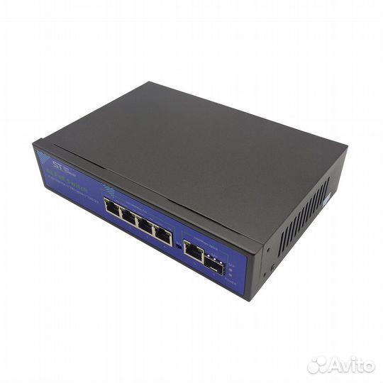 Коммутатор 4 PoE порта ST-S42POE(4G/1G/1S/65W/А)