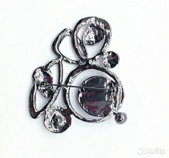 Премиум брошь Футуризм кристаллы Винтаж