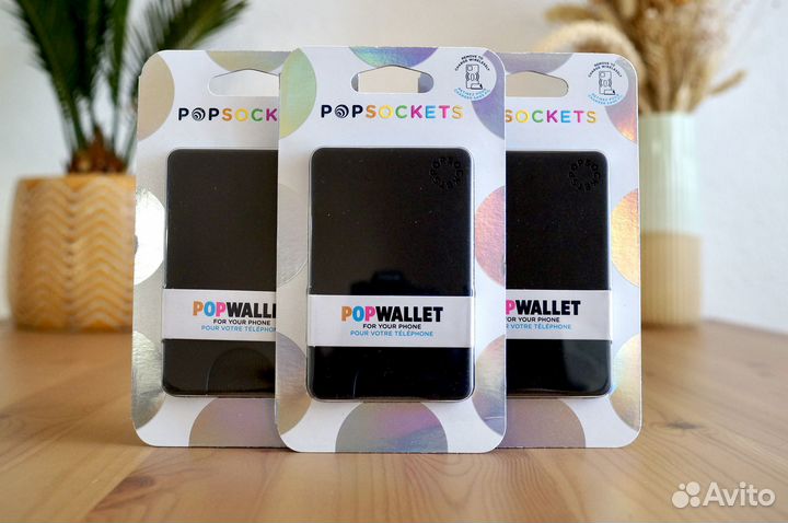 Картхолдер PopWallet Black (Новый, Оригинал)